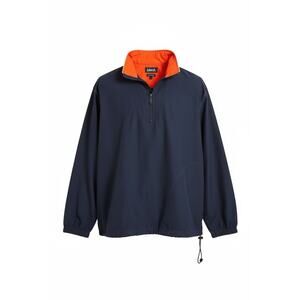 Ashworth Golf Windbreaker Pullover Jacket Mens Large Navy Orange Water Resistant